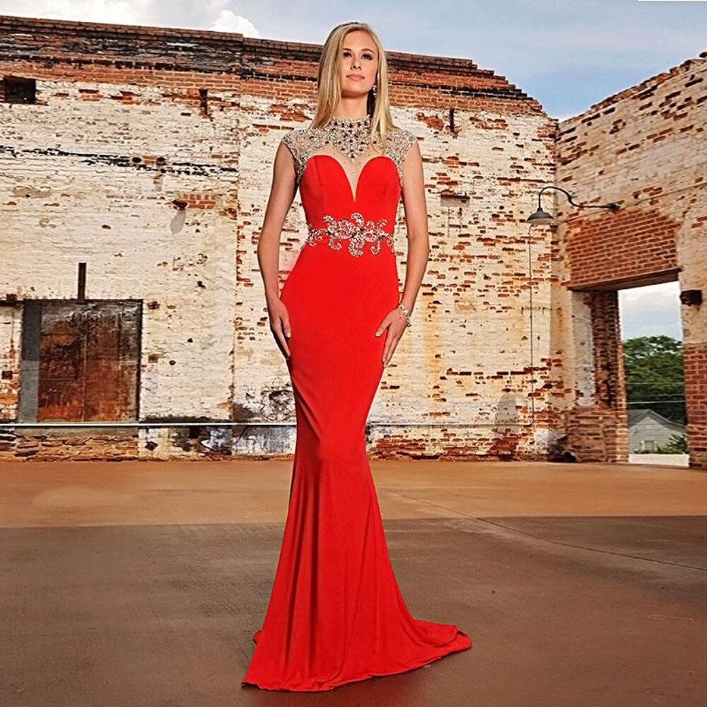 Alyce Red gown